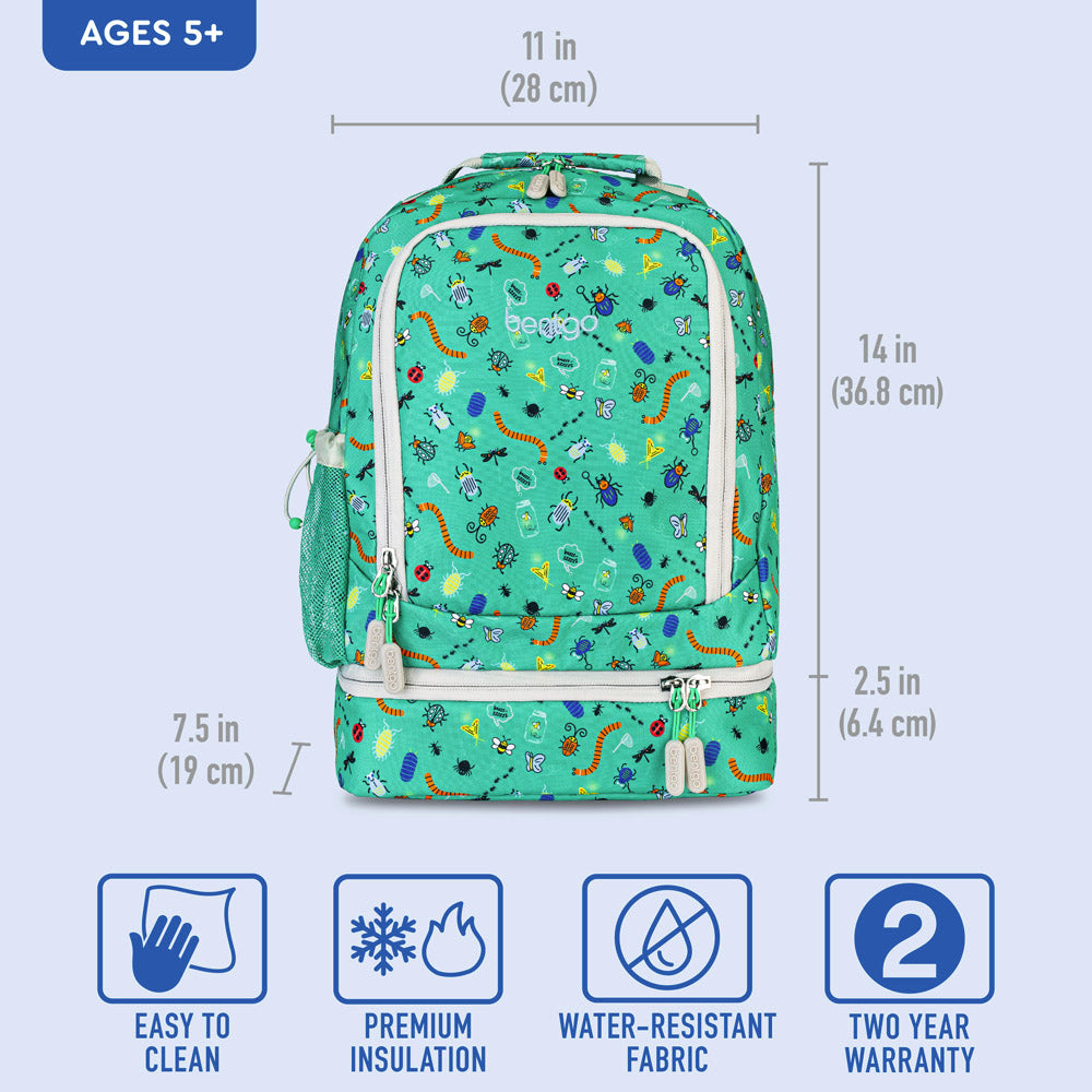 Bentgo® Kids Backpack & Lunch Bag | Bug Buddies