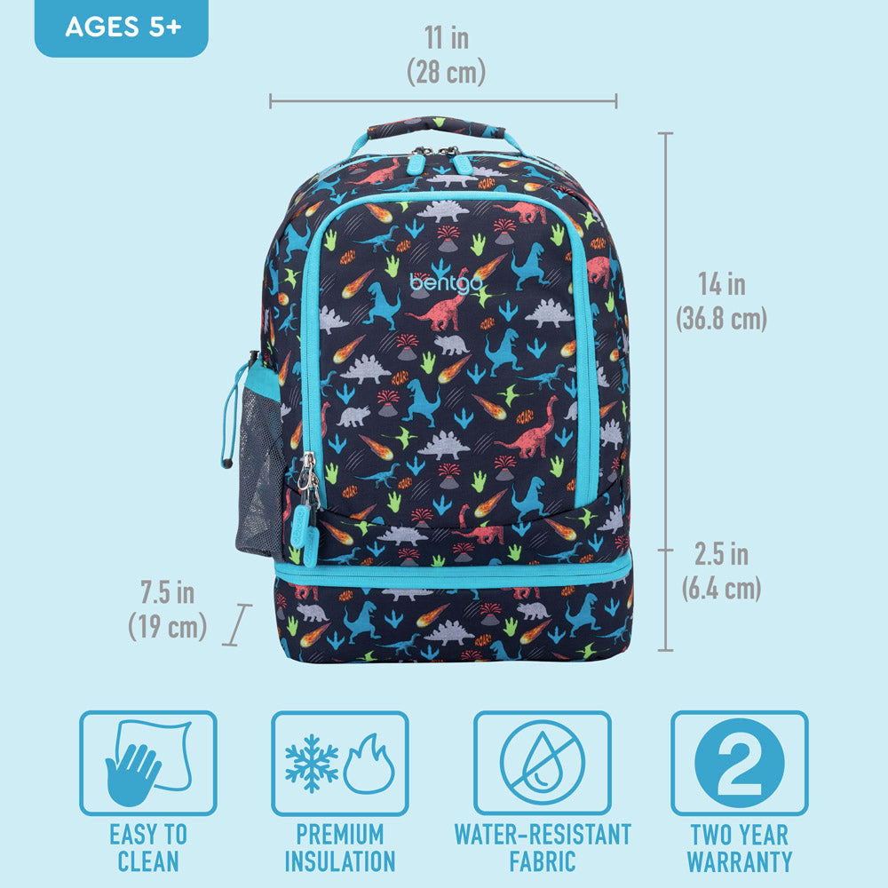 Bentgo® Kids Backpack & Lunch Bag | Dinosaur