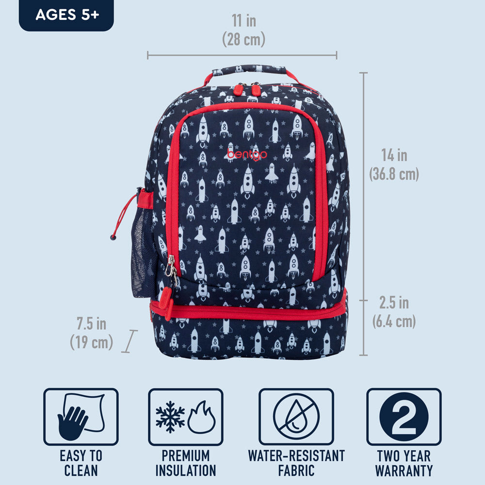 Bentgo® Kids Backpack & Lunch Bag | Rockets