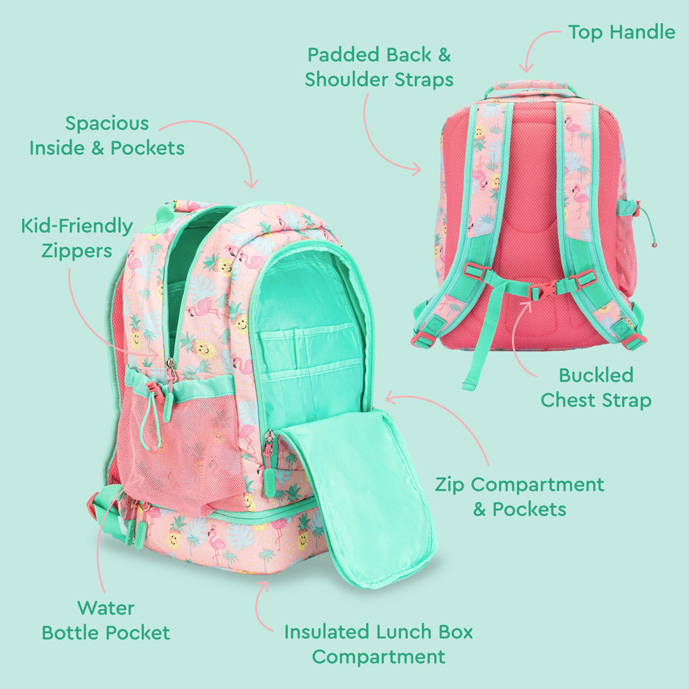 Bentgo® Kids Backpack & Lunch Bag | Tropical