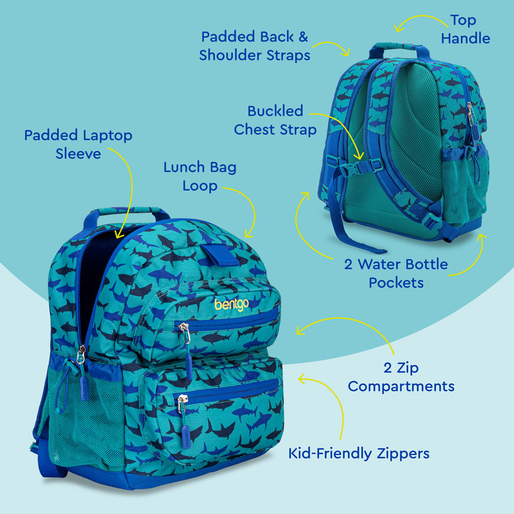 Bentgo® Kids Backpack | Shark