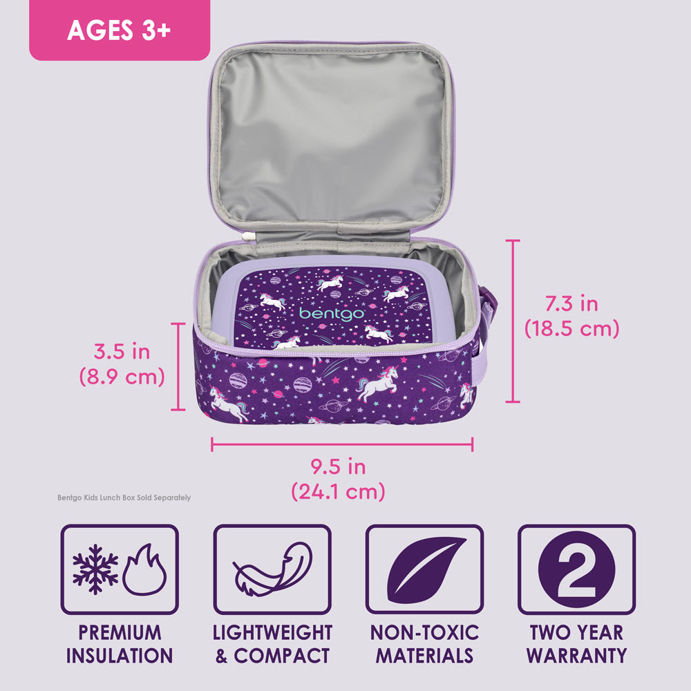 Bentgo®️ Kids Insulated Lunch Tote - Unicorn | Premium Insultation Lunch Tote