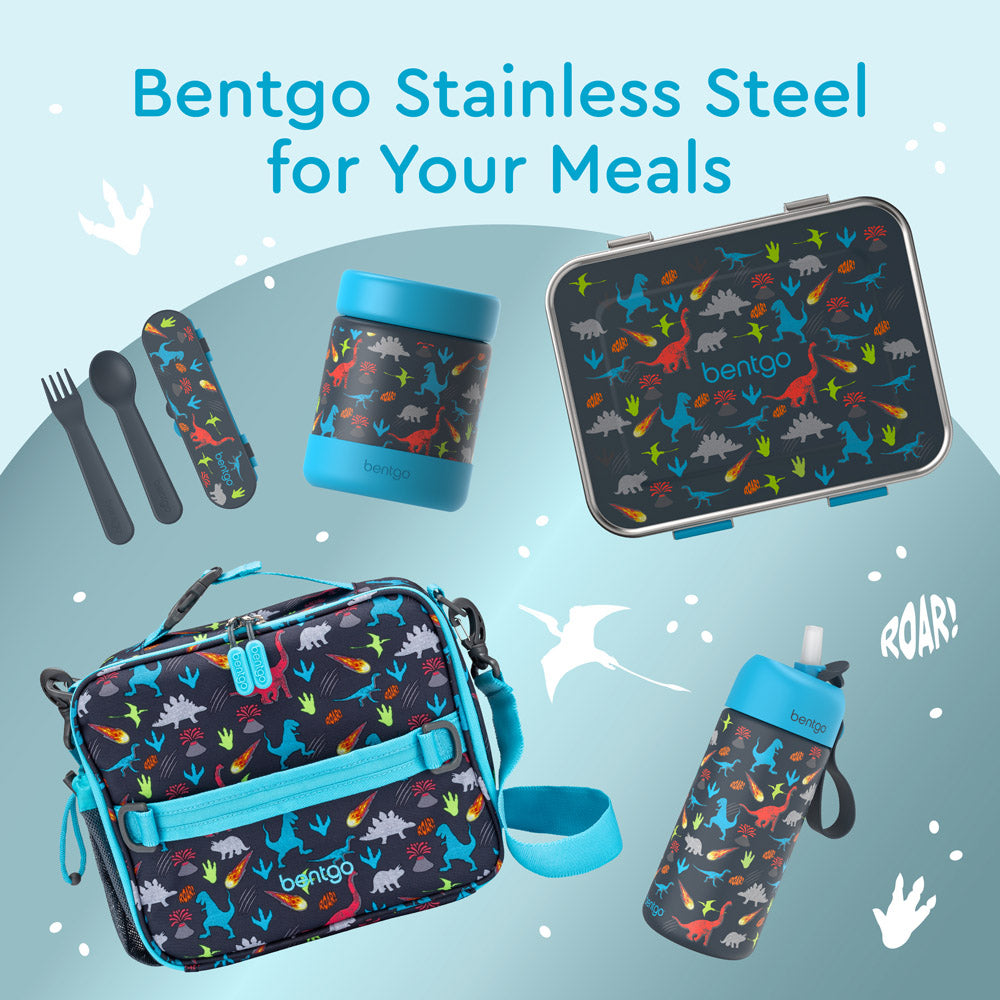 Bentgo® Kids Stainless Steel Food Jar - Dinosaur | Bentgo Stainless Steel For Your Meals