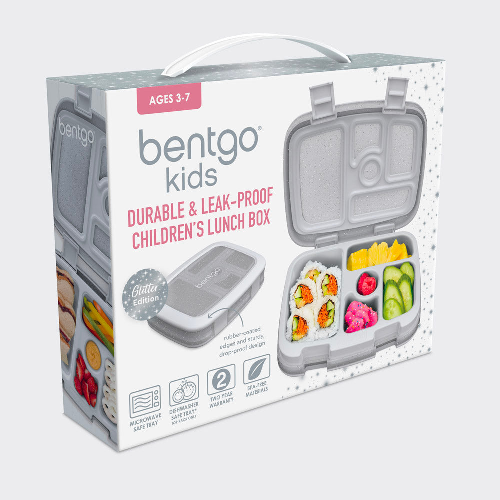 Bentgo®  Kids Lunch Box - Silver - Glitter