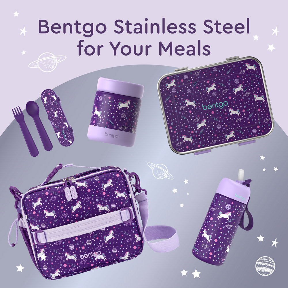 Bentgo® Kids Stainless Steel Insulated Water Bottle - Unicorn | Bentgo Stainless Steel For Your Meals