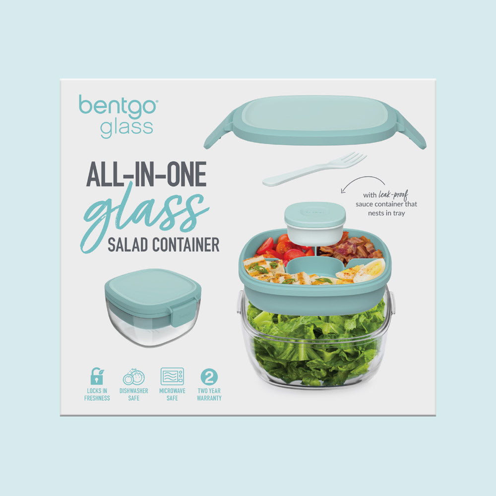 Bentgo® Glass Salad Container - Coastal Seaglass | Packaging