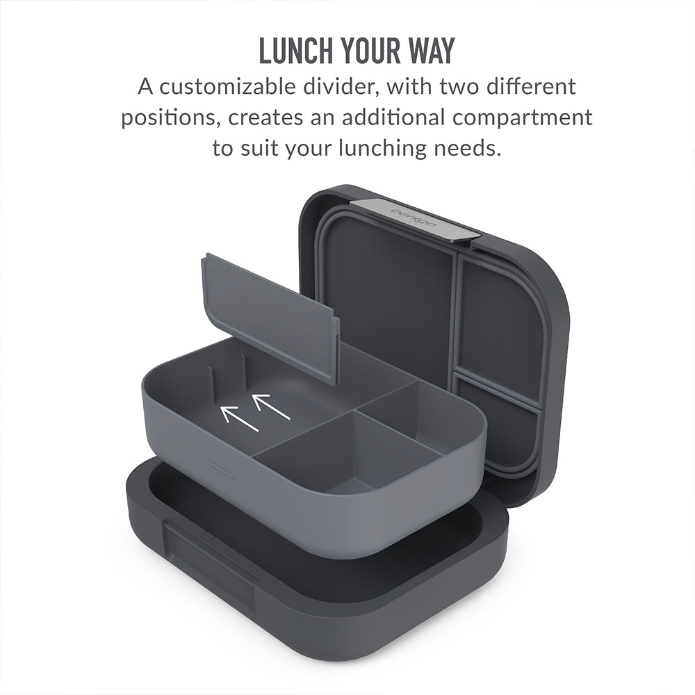 Bentgo® Modern Lunch Box & Snack Cup | Dark Gray