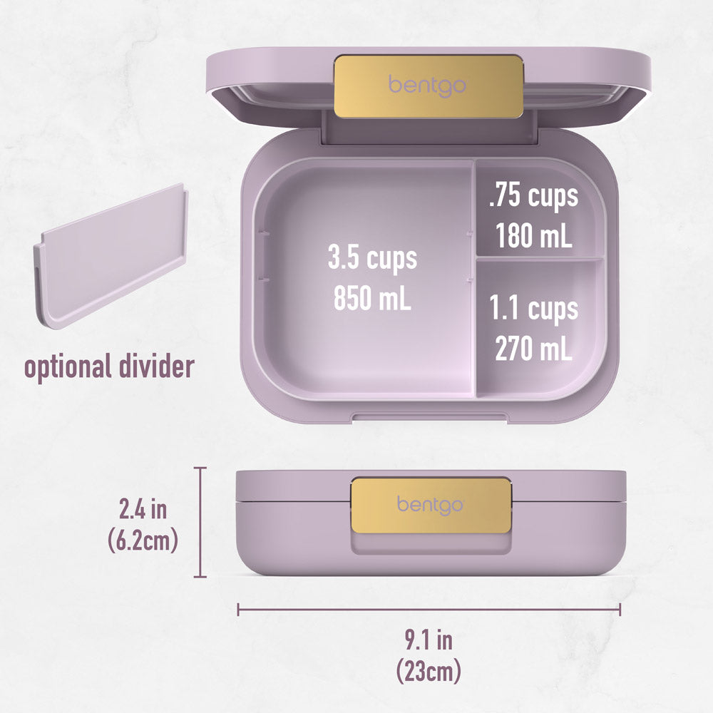 Bentgo® Modern Lunch Box Comes with an Optional Divider