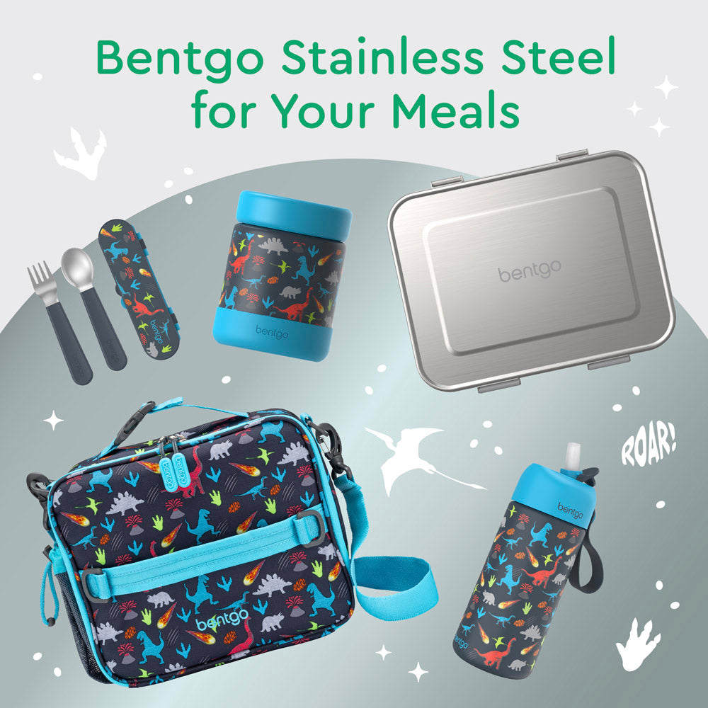 Bentgo® Kids Stainless Steel Lunch Box  - Silver | Bentgo Stainless Steel For Your Meals