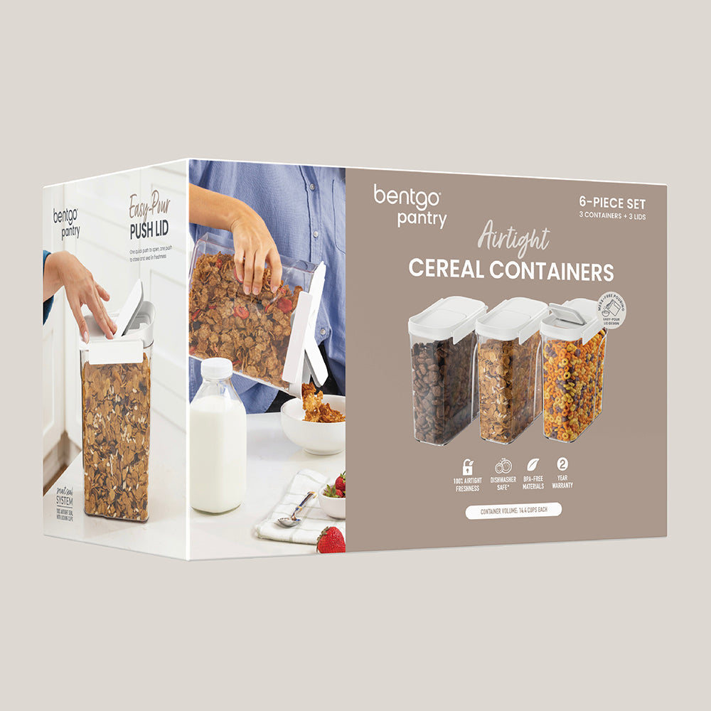 Bentgo® Pantry Airtight Cereal Containers (6-pcs)  - Snow | Packaging