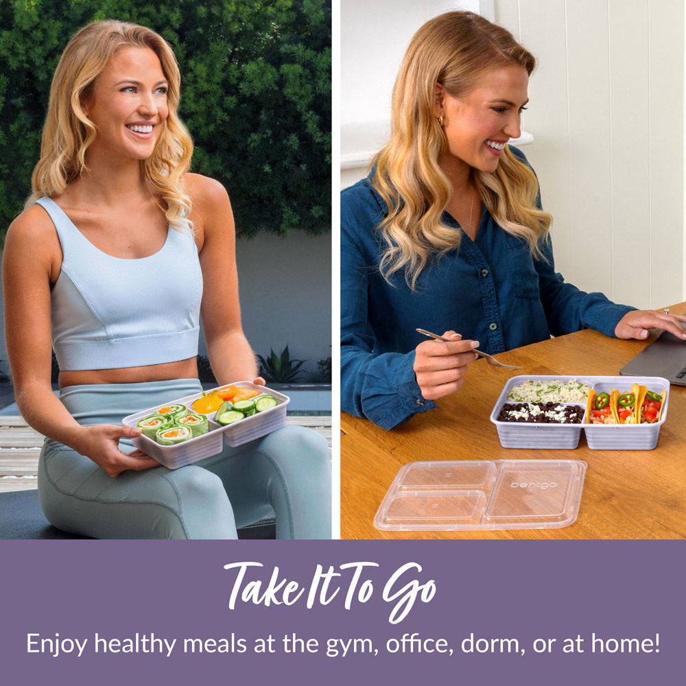 Bentgo® 3-Compartment Containers | Meal Prep Containers