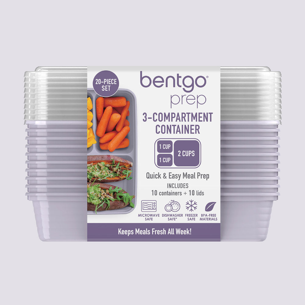 Bentgo® 3-Compartment Containers | Meal Prep Containers