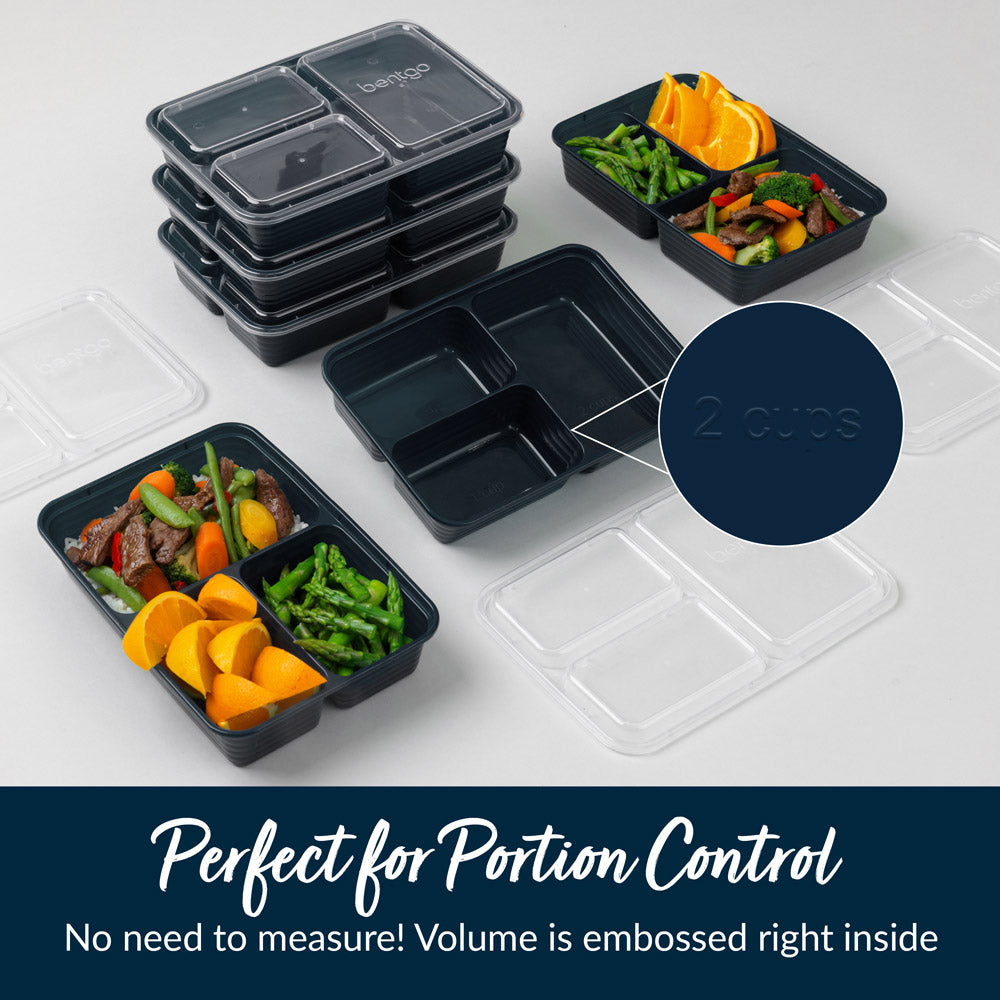 Bentgo® 3-Compartment Containers | Meal Prep Containers