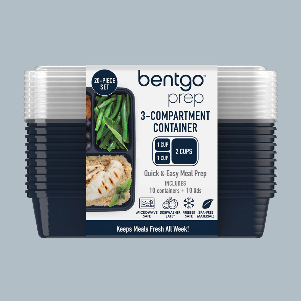 Bentgo® 3-Compartment Containers | Meal Prep Containers