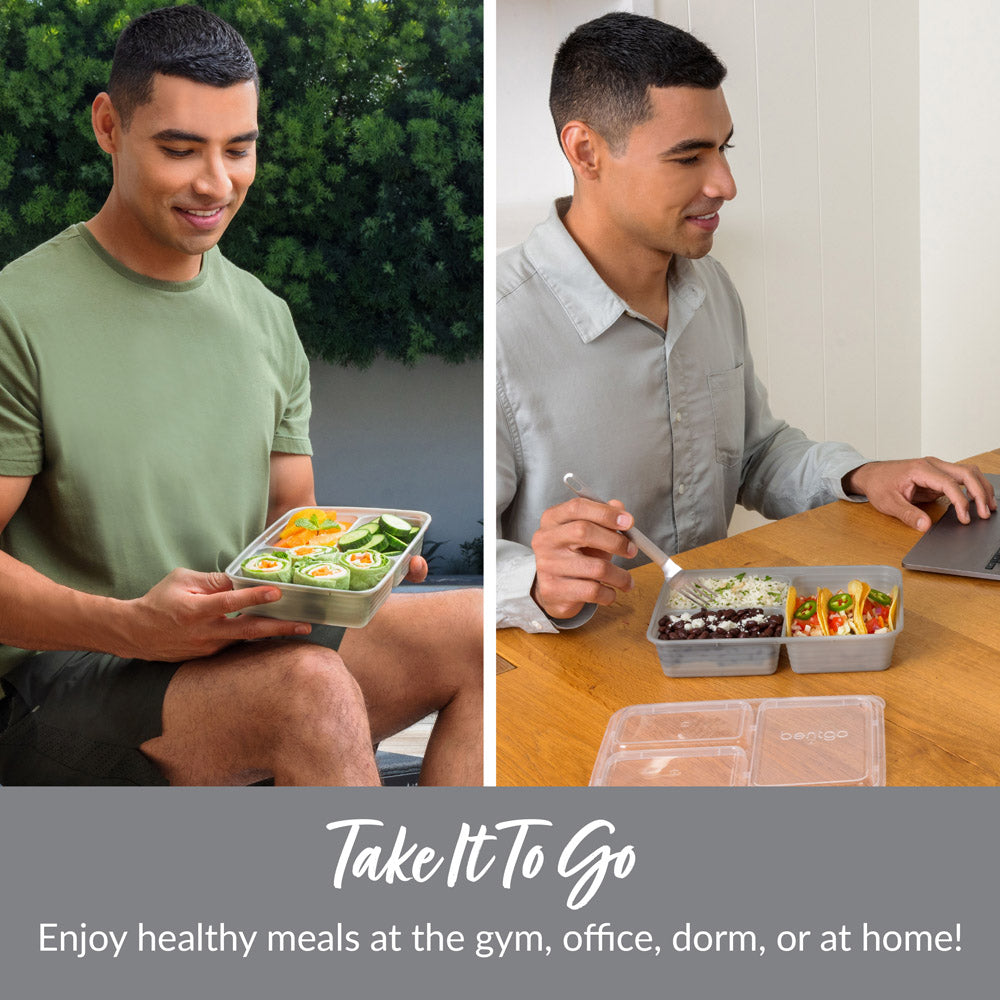 Bentgo® 3-Compartment Containers | Meal Prep Containers