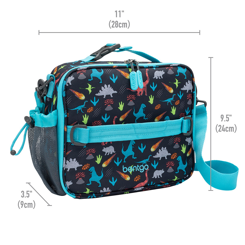 Bentgo Kids Prints Lunch Box, Lunch Bag, & Ice Packs - Dinosaur