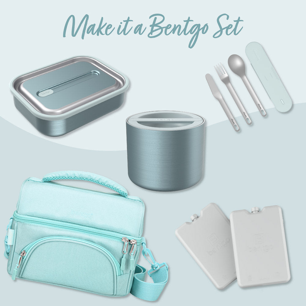 Bentgo® Stainless Steel Insulated Food Container - Aqua | Make It A Set