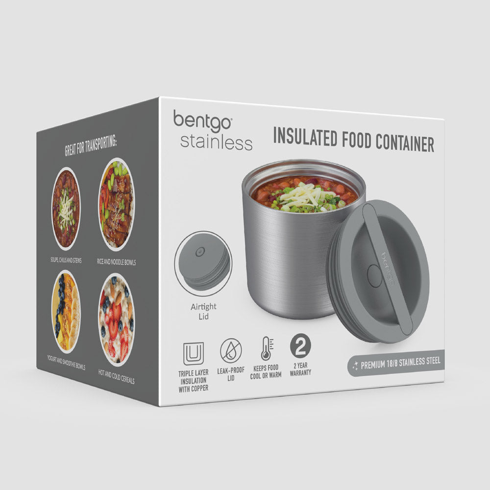 Bentgo® Stainless Steel Insulated Food Container - Stainless Steel | Packaging