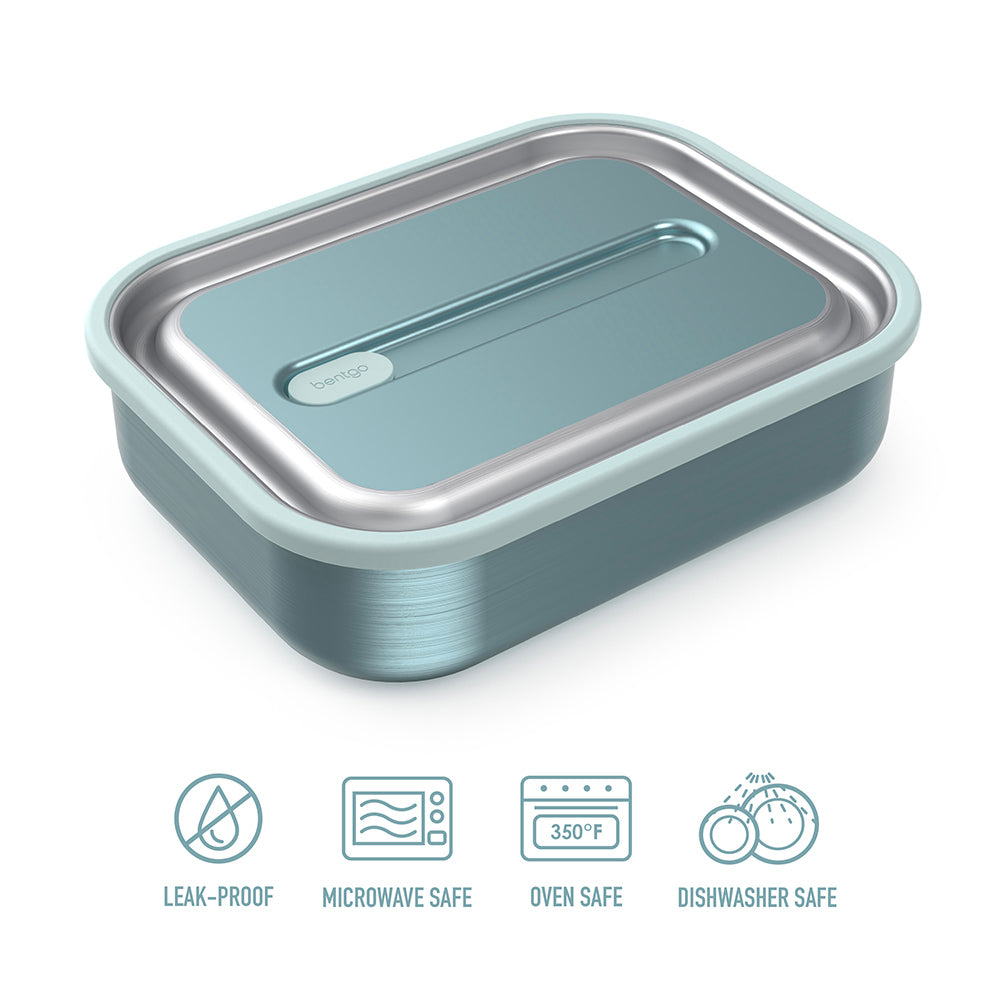 Bentgo® MicroSteel Lunch Box | Aqua