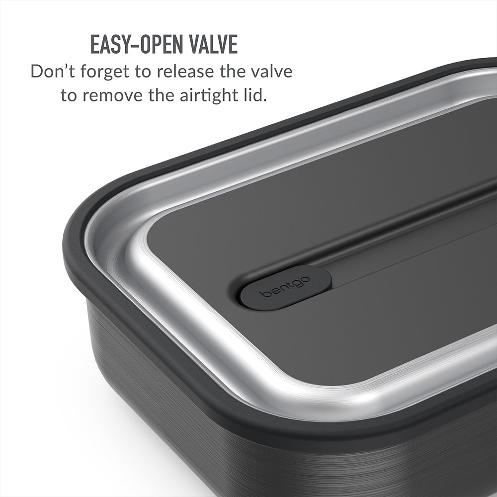 Bentgo® MicroSteel Lunch Box | Carbon Black