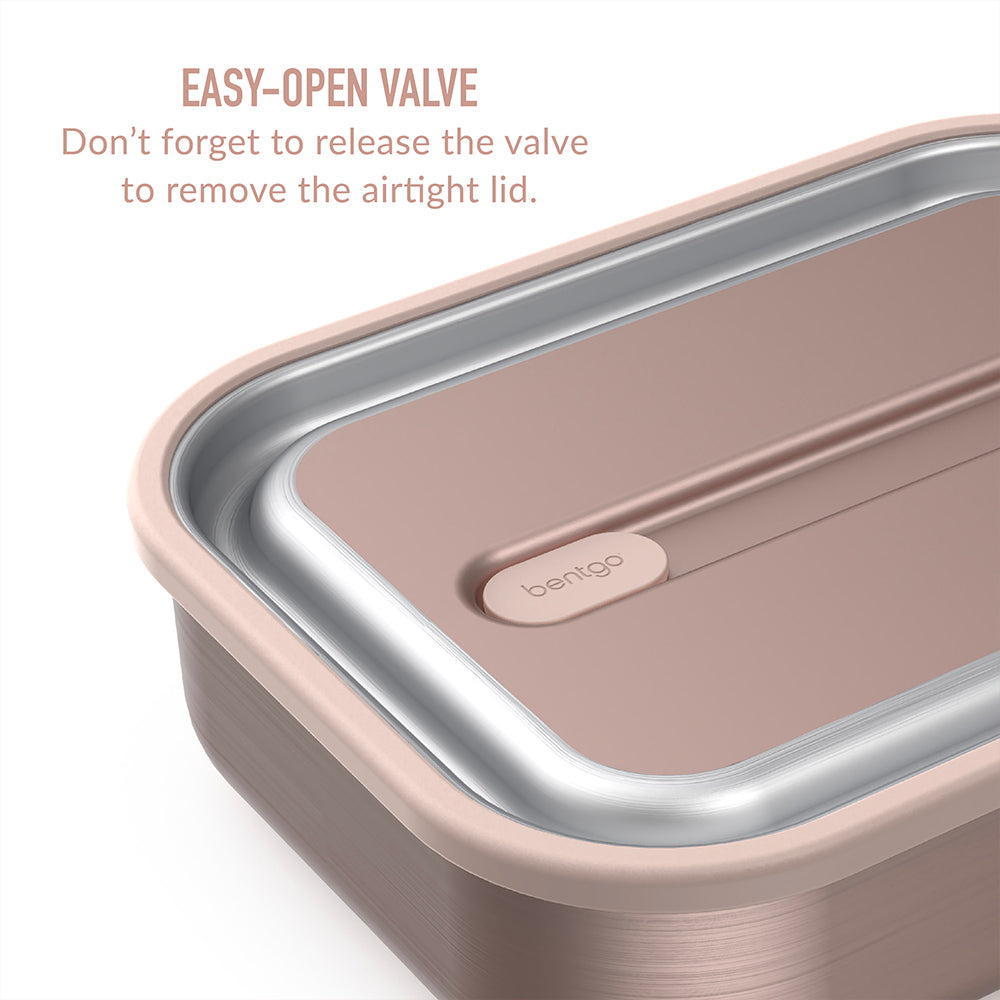 Bentgo® MicroSteel Lunch Box | Rose Gold