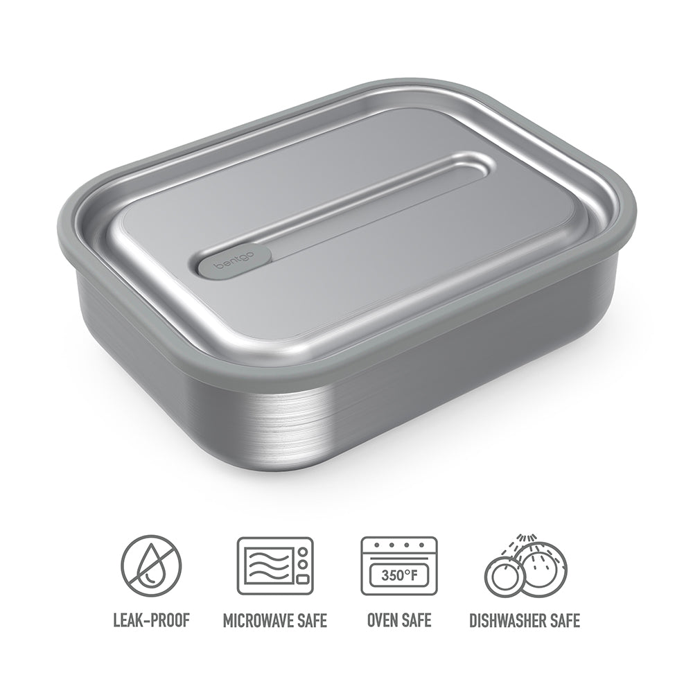 Bentgo® MicroSteel Lunch Box | Stainless Steel