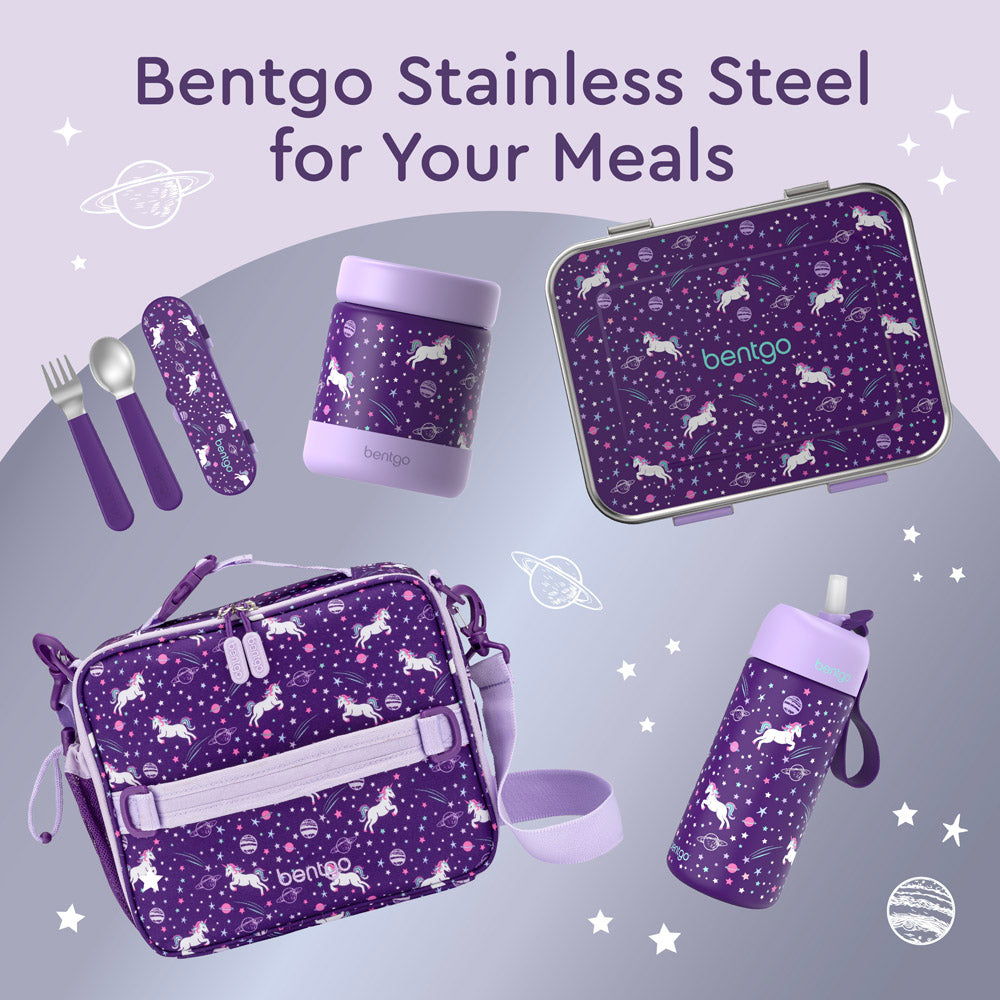 Bentgo® Kids Stainless Steel Prints Lunch Box  - Unicorn | Bentgo Stainless Steel For Your Meals