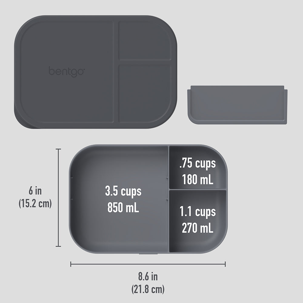 Bentgo Modern Tray with Matte Lid - Dark Gray