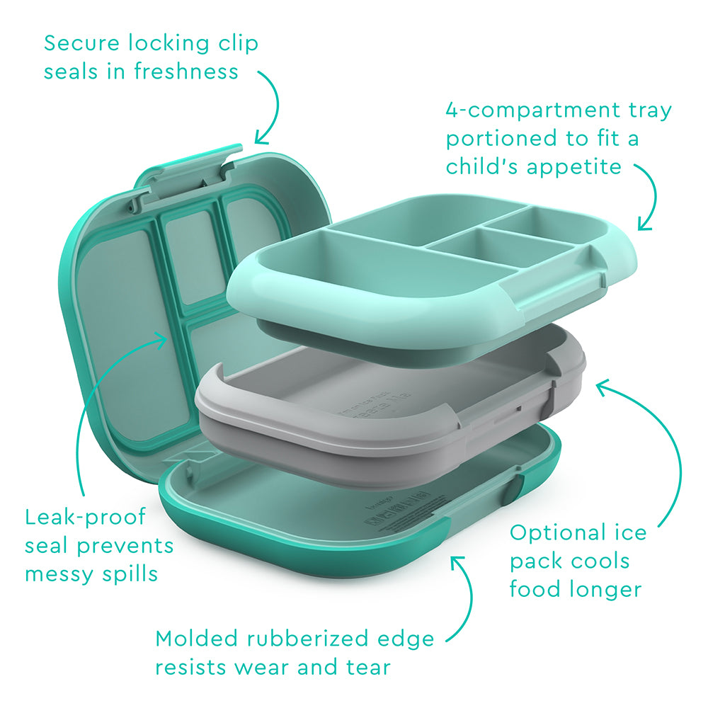 Bentgo Kids Chill Lunch & Snack Box - Aqua