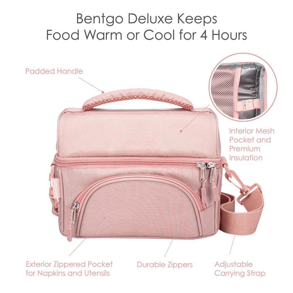 Bentgo Classic Lunch Box & Deluxe Bag - Blush Marble