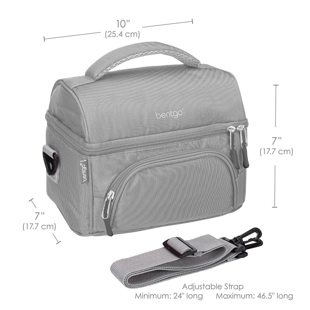 Bentgo Classic Lunch Box & Deluxe Bag - Gray