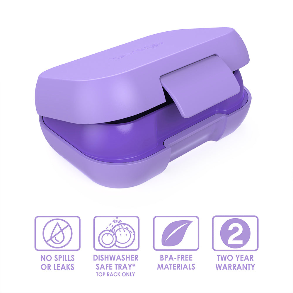 Bentgo Kids Chill Lunch & Snack Box - Purple