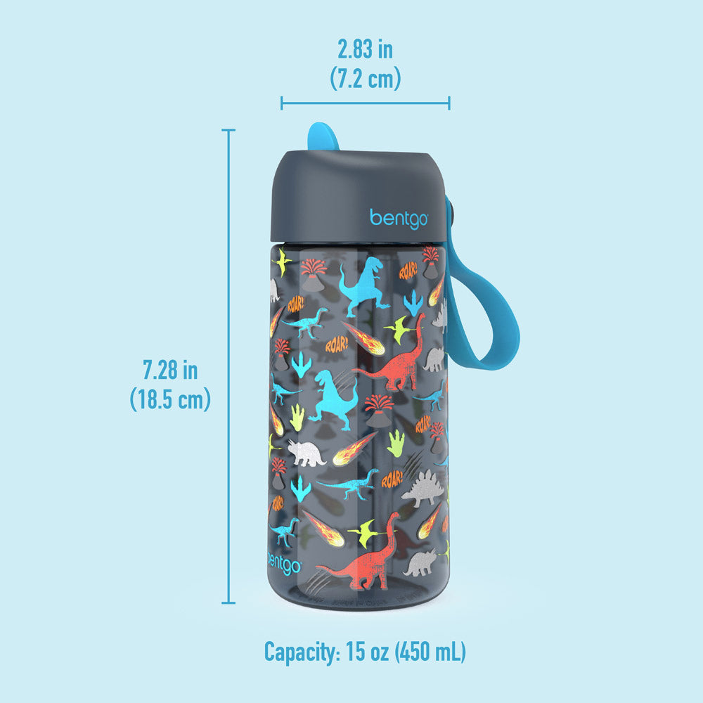 Bentgo® Kids Water Bottle | Dinosaur