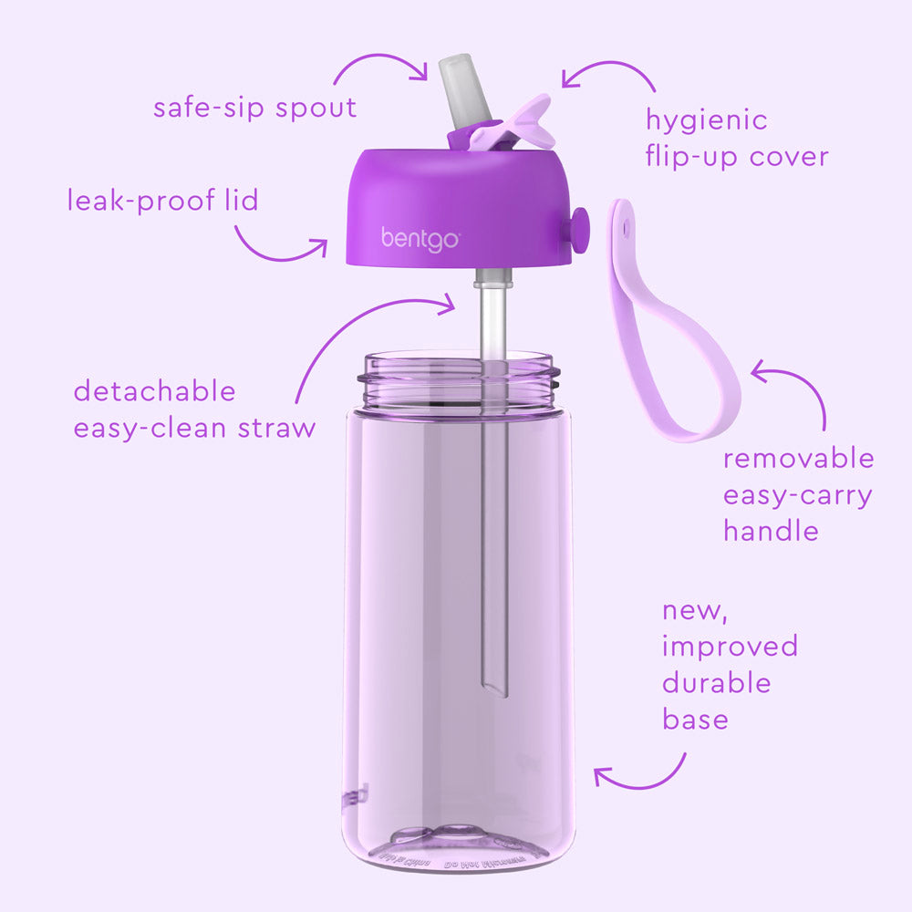 Bentgo® Kids Water Bottle | Purple