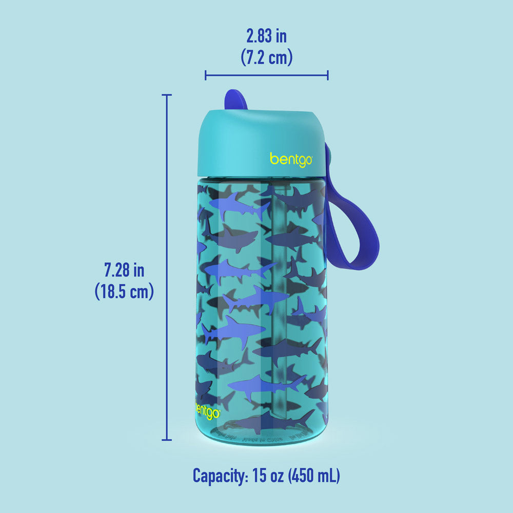 Bentgo® Kids Water Bottle | Sharks