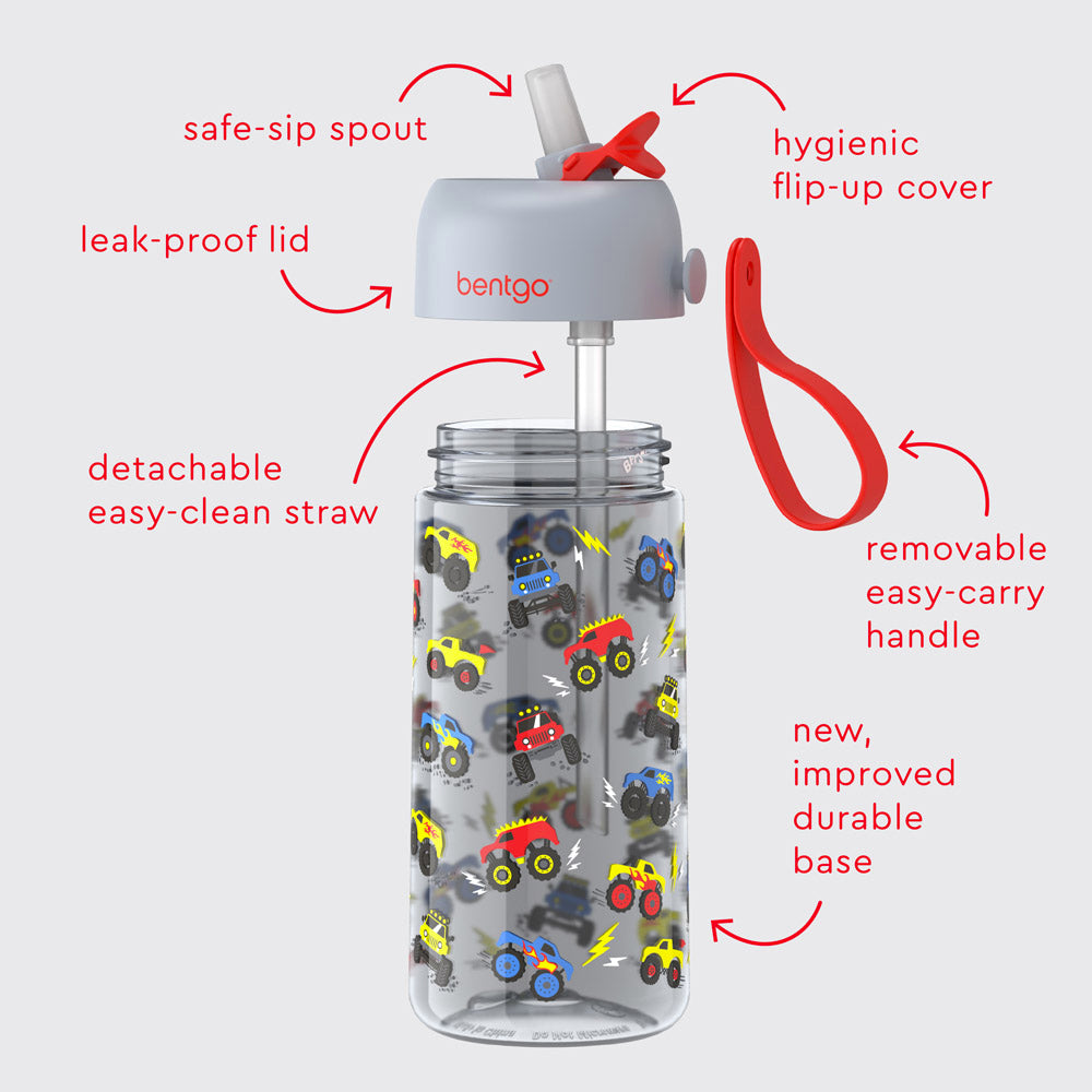 Bentgo® Kids Water Bottle | Trucks