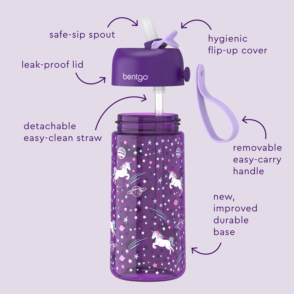 Bentgo® Kids Water Bottle | Unicorn