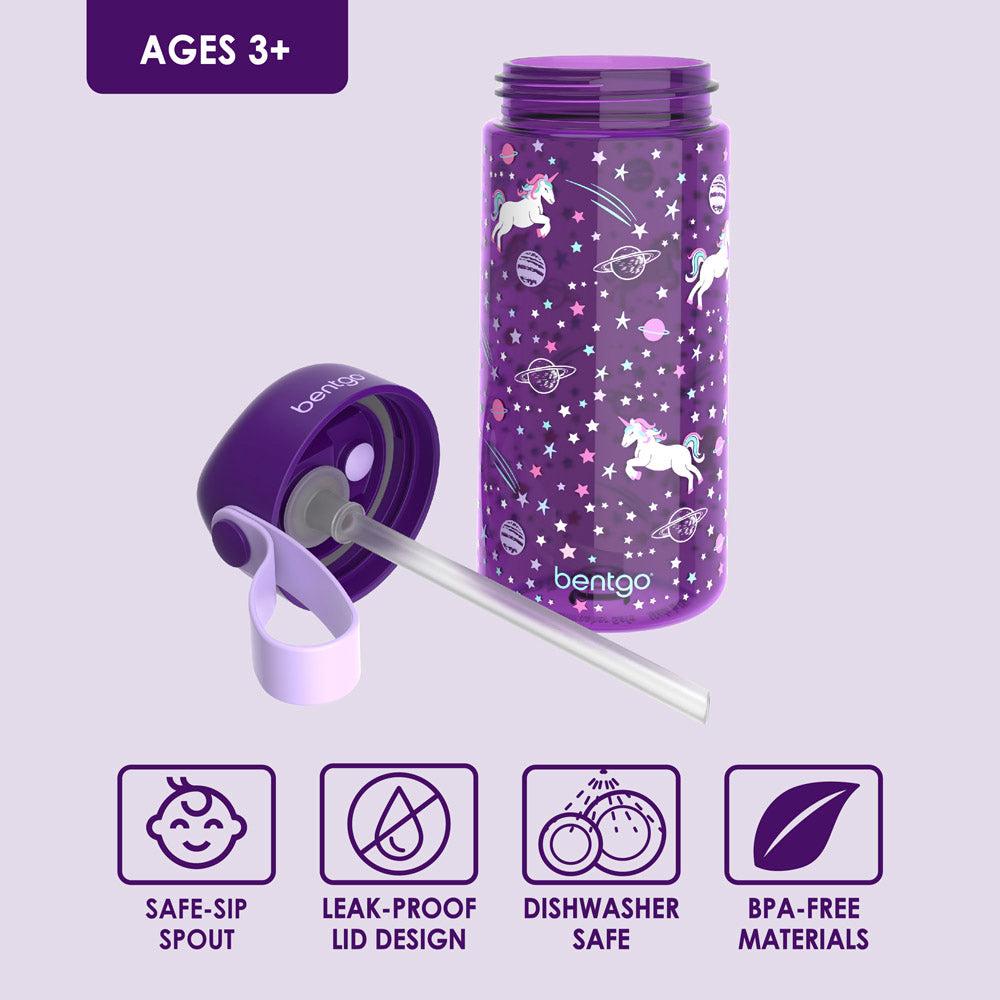 Bentgo® Kids Water Bottle | Unicorn