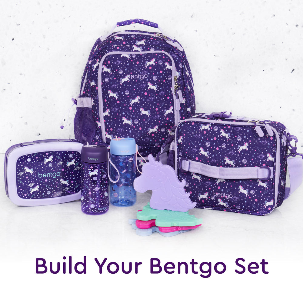 Bentgo® Kids Water Bottle 2-Pack | Unicorn/Lavender Galaxy