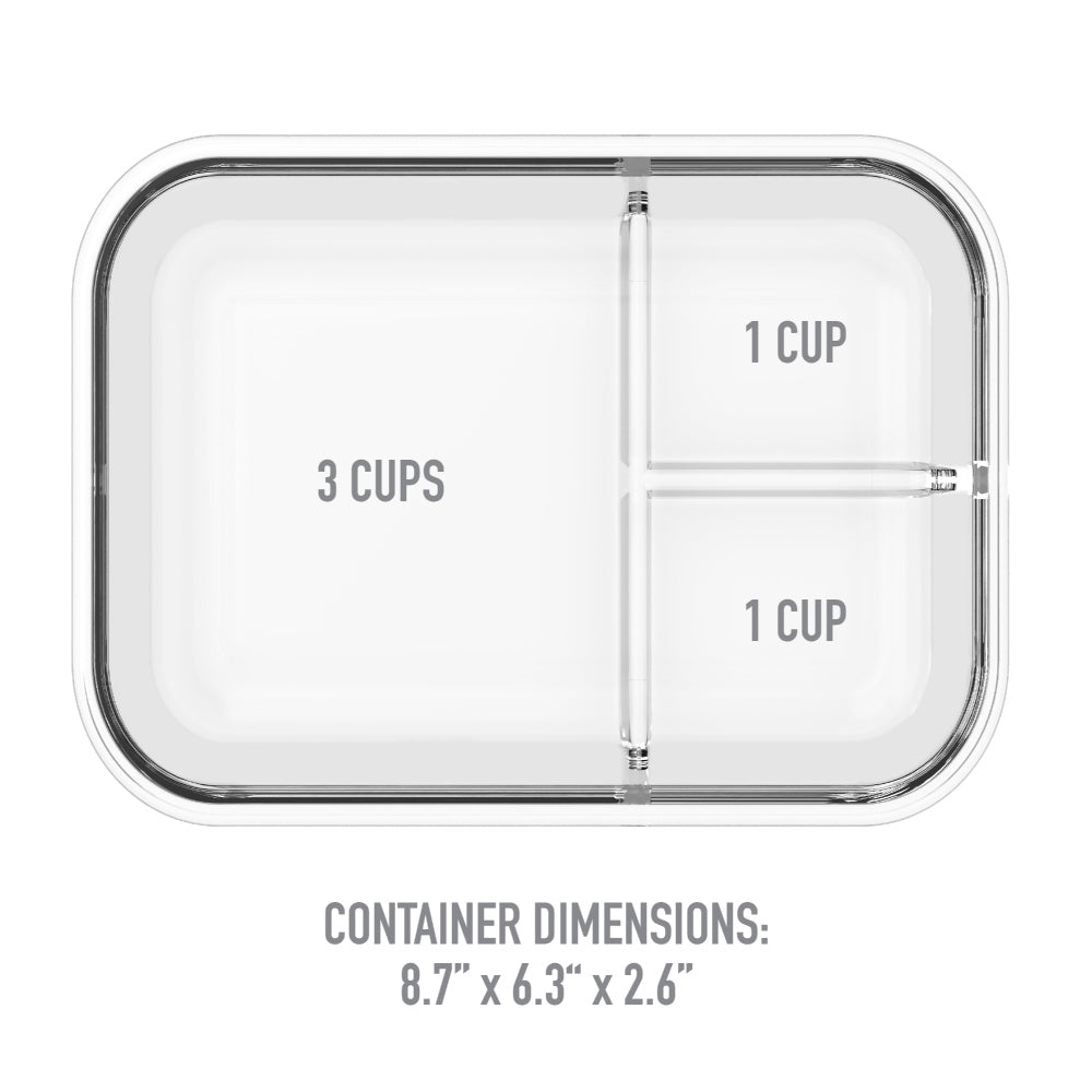 Bentgo Glass Lunch Container - Gray