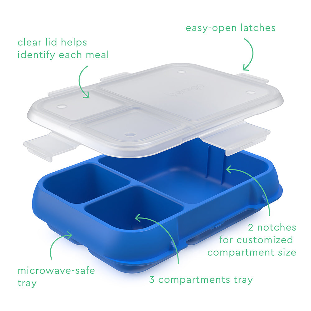 Bentgo® Pop Tray with Transparent Cover - Spring Green/Blue