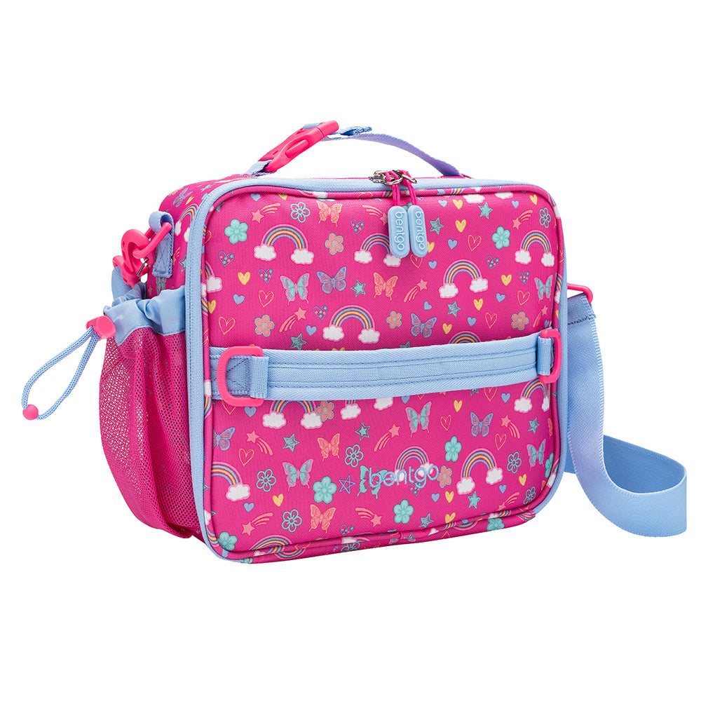 Bentgo Kids Prints Lunch Box & Bag - Rainbows and Butterflies