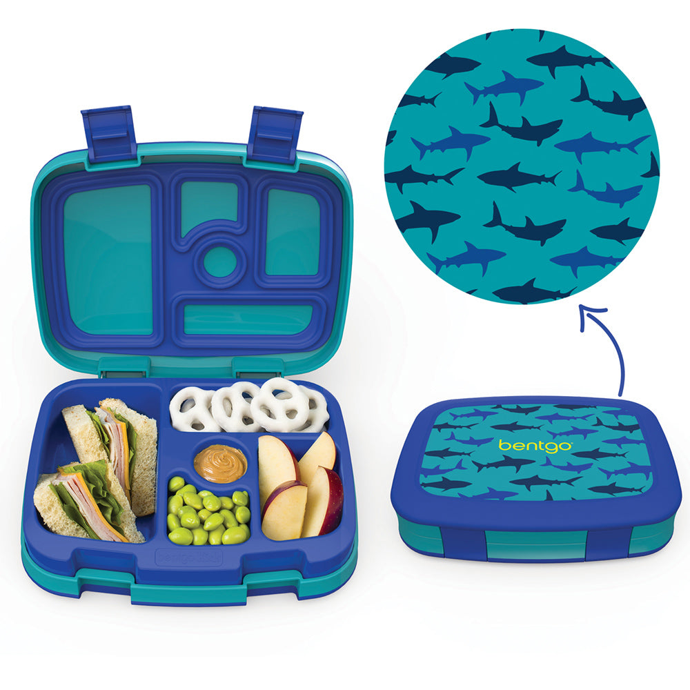 Bentgo Kids Prints Lunch Box & Bag - Sharks