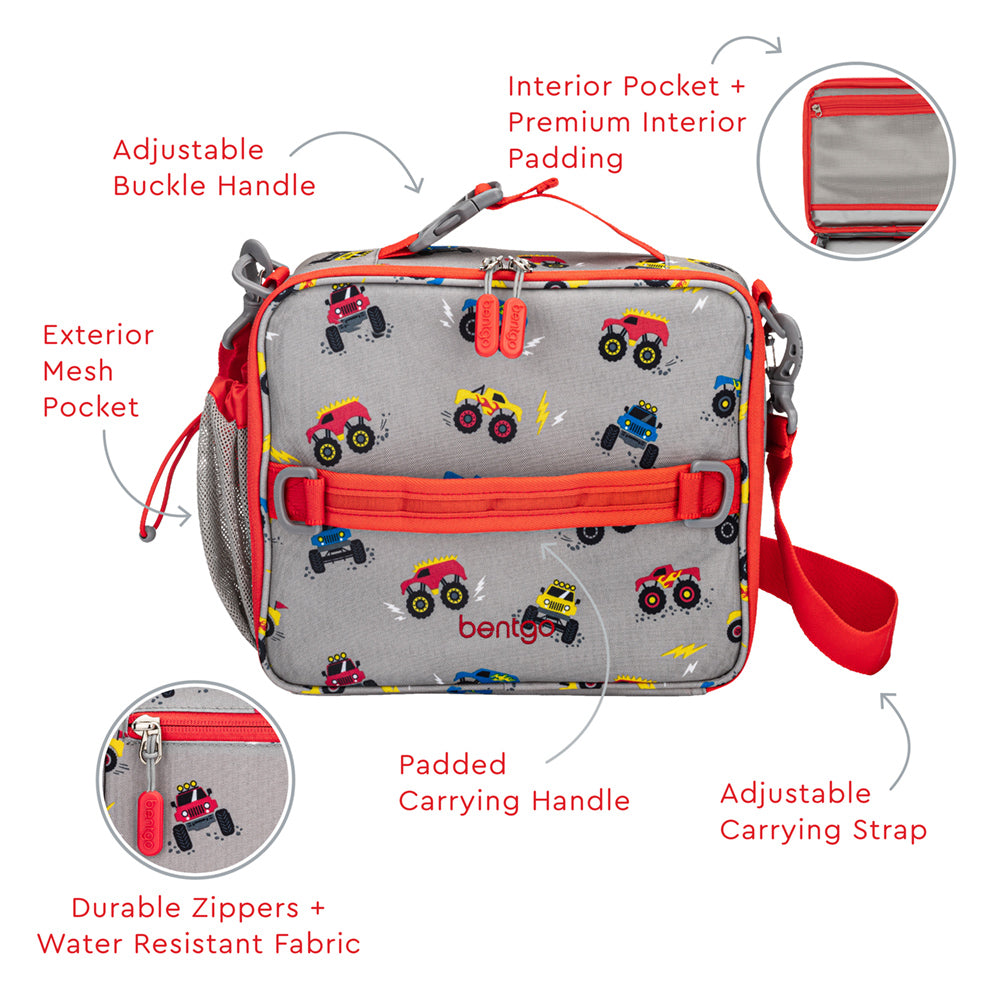 Bentgo Kids Prints Lunch Box & Bag - Trucks