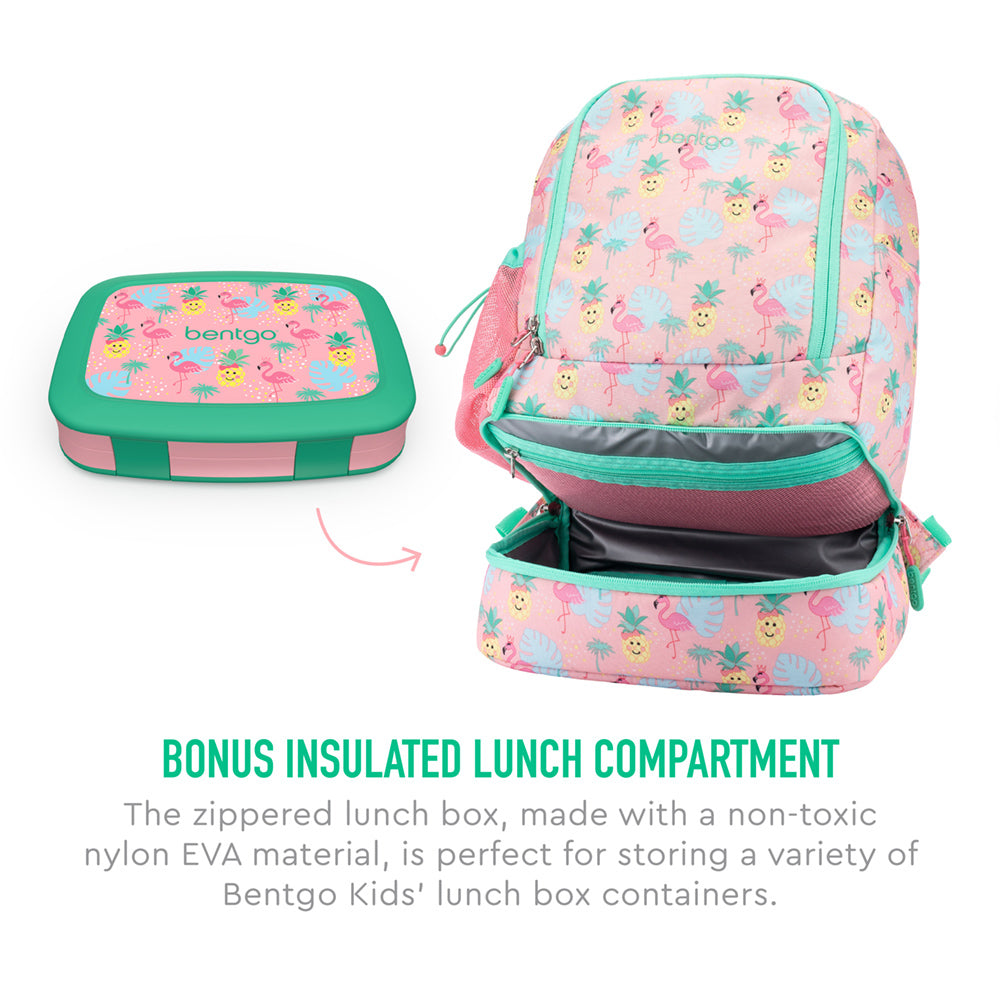 Bentgo Kids Prints Lunch Box & Backpack - Tropical