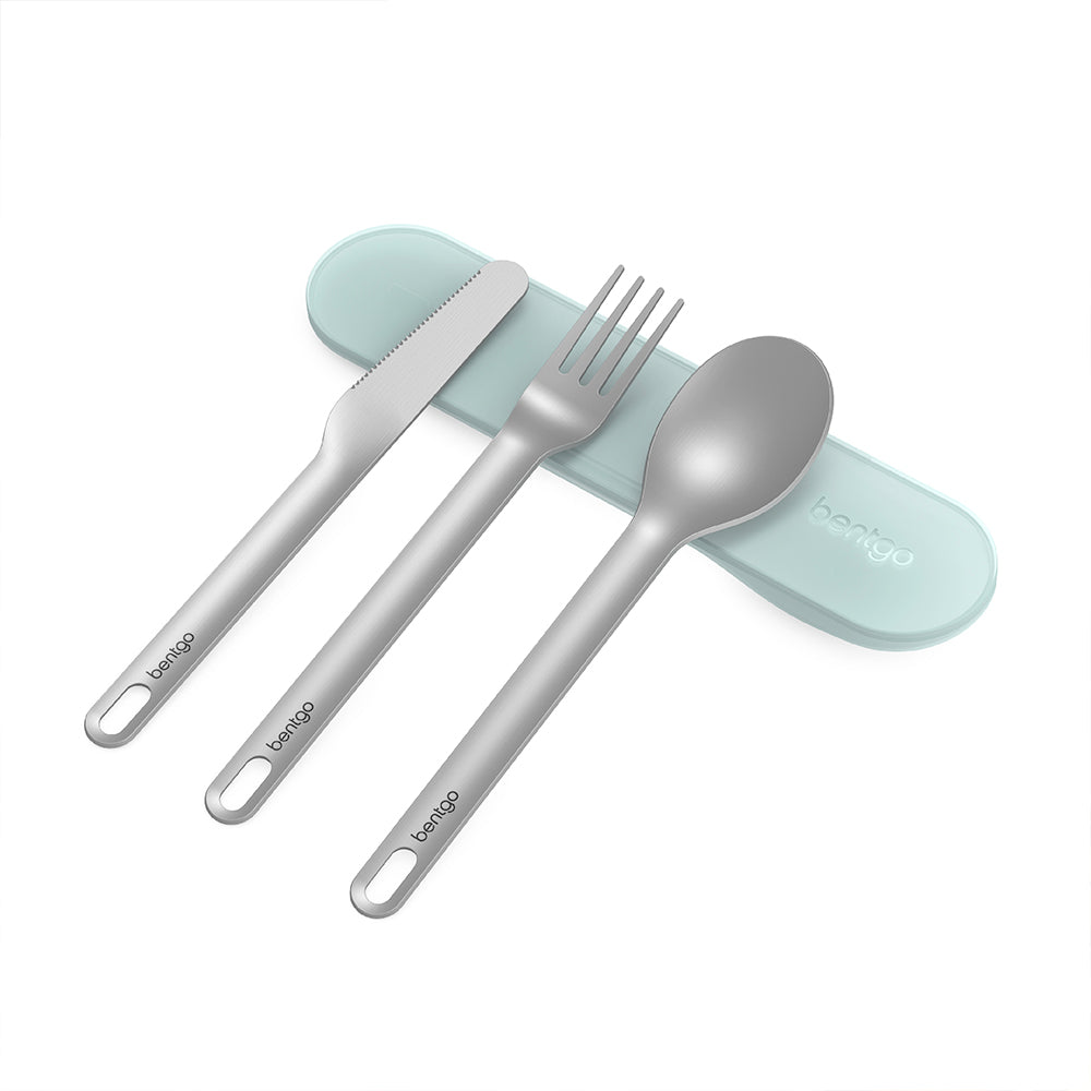 Bentgo Stainless Travel Utensil Set - Aqua