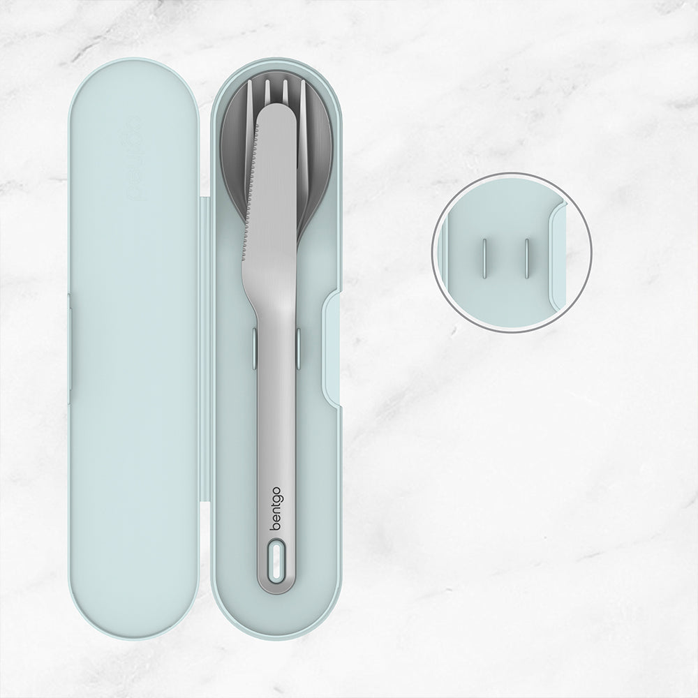 Bentgo Stainless Travel Utensil Set - Aqua