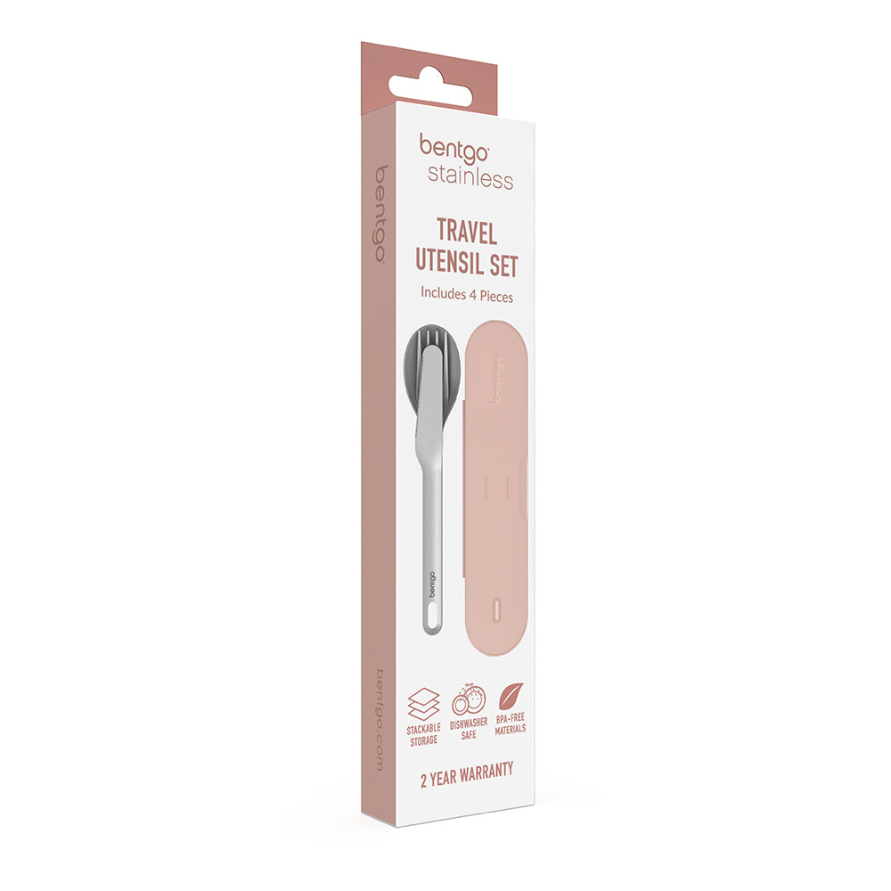 Bentgo Stainless Travel Utensil Set - Rose