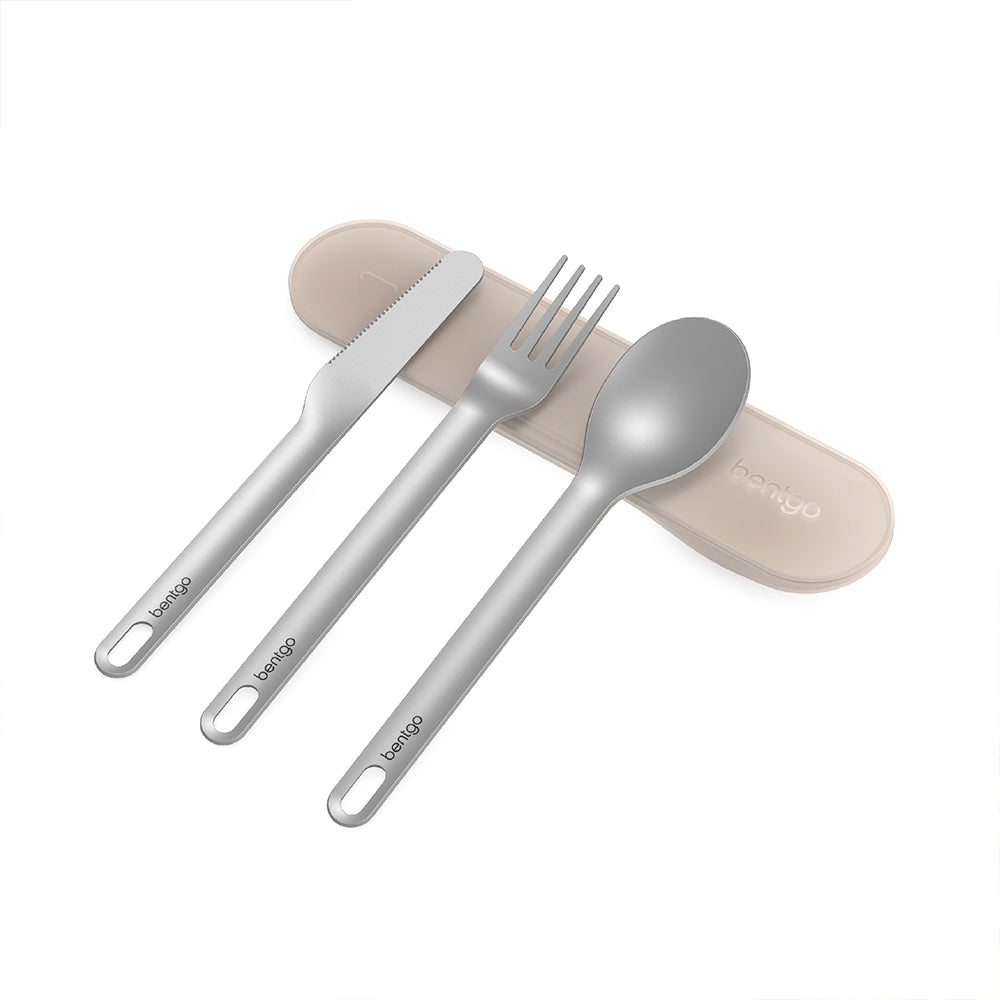 Bentgo Stainless Travel Utensil Set - Sand