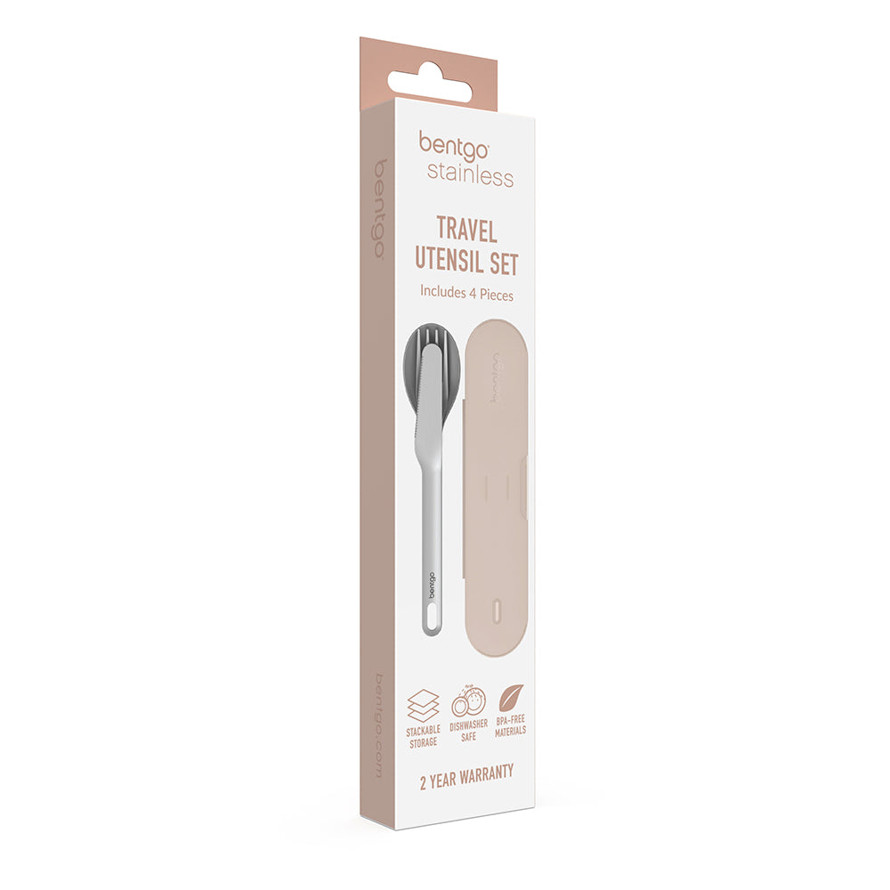 Bentgo Stainless Travel Utensil Set - Sand